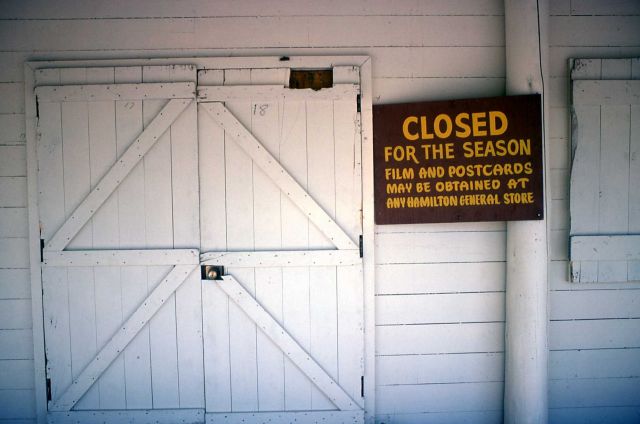 Old Faithful Hamilton Store, closed for the season Picture