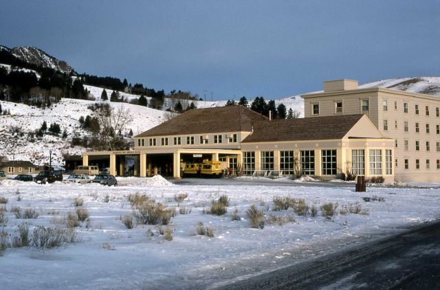 Mammoth Hot Springs Hotel in the winter Picture