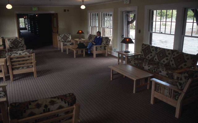 Renovated sitting room between the east wing & old house of Old Faithful Inn Picture