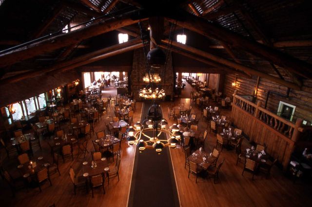 Old Faithful Inn dining room Picture