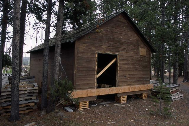 Utility building adjacent to the original (1897) Haynes Photo Shop at Old Faithful Picture