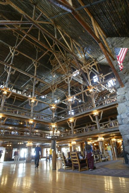 Old Faithful Inn main floor lobby Picture