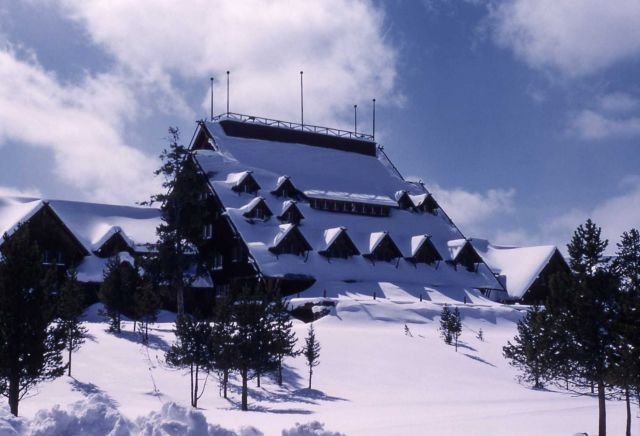Old Faithful Inn in winter Picture