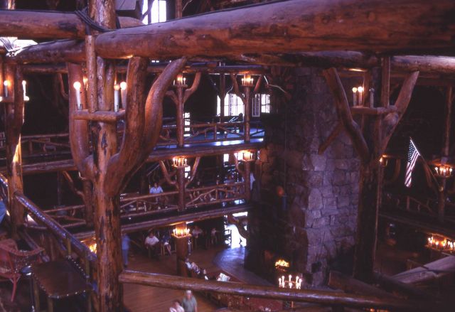 Old Faithful Inn interior Picture