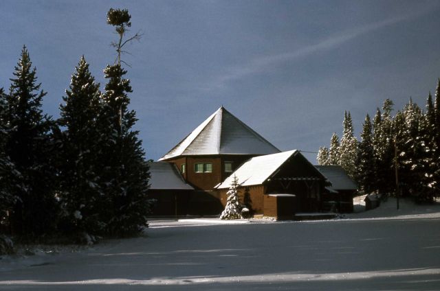 Back parking lot of the Hamilton Store at Lake in the winter Picture