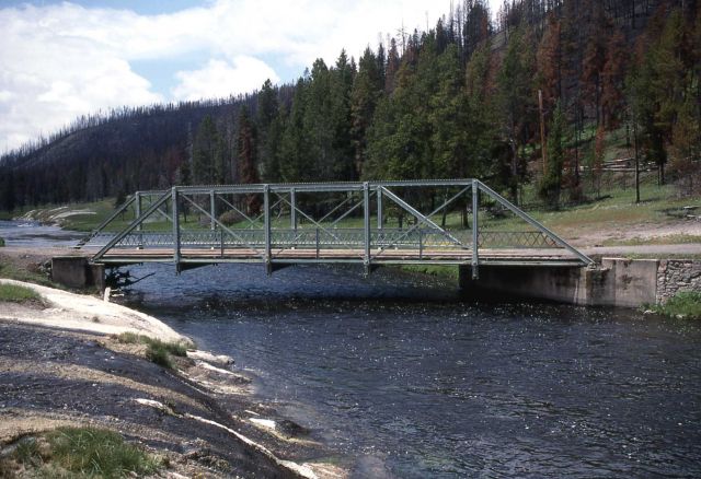 Upper Fountain Freight Road over the Firehole River Picture