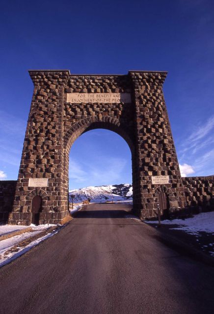 Roosevelt Arch at the north entrance to Yellowstone National Park Picture