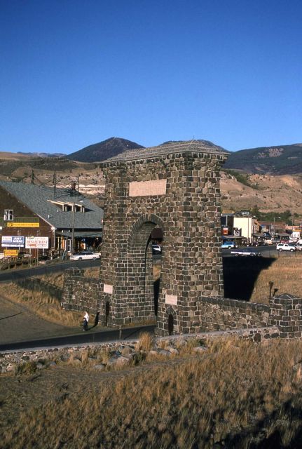 Roosevelt Arch at the north entrance to Yellowstone National Park Picture