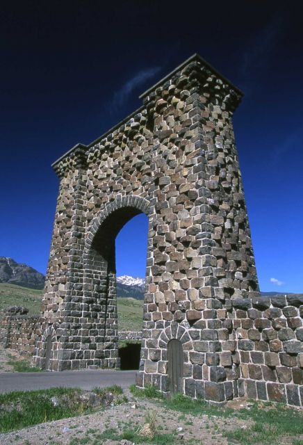 Roosevelt Arch at the north entrance to Yellowstone National Park Picture