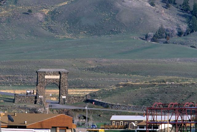 Roosevelt Arch at the north entrance to Yellowstone National Park Picture