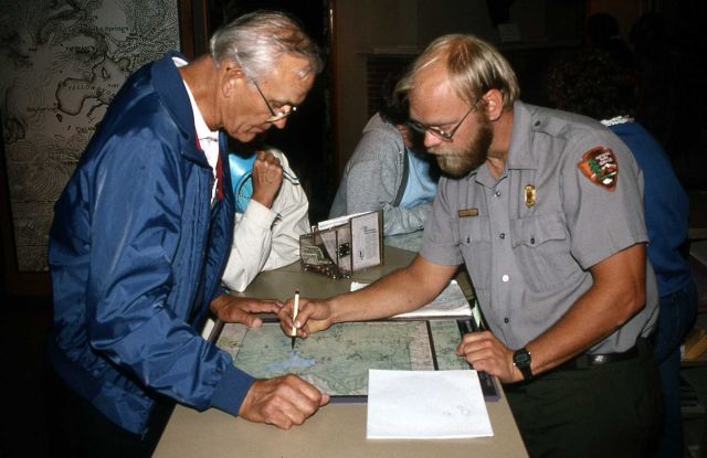 Interpretive Ranger Arden Bailey at the Albright Visitor Center at Mammoth Hot Springs Picture