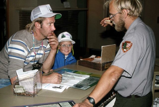 Interpretive Ranger Arden Bailey at the Albright Visitor Center in Mammoth Hot Springs Picture