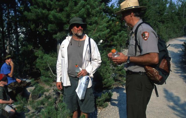 Interpretive Ranger Marc Hanna at Norris Geyser Basin Picture