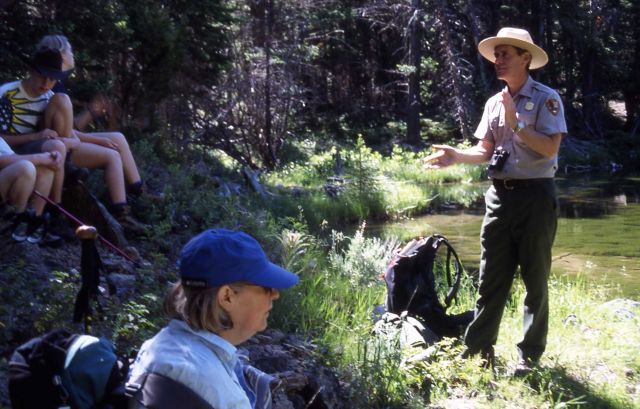 Bill Wengeler leading an interpretive hike up Clagett Butte Picture