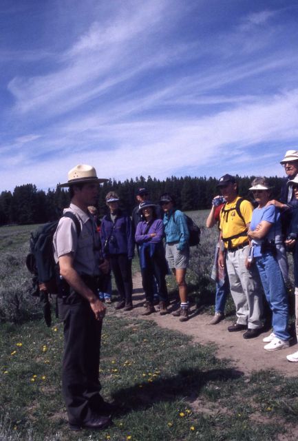Hobie Hare leading an interpretive walk on Storm Point Picture