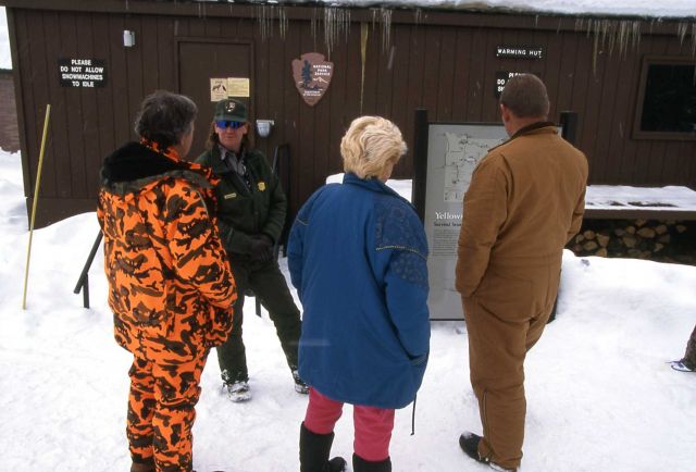 Interpretive Ranger Mark Williams at Canyon Warming Hut Picture
