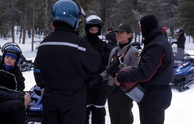 Ranger Tiffany Potter at Madison Warming Hut Picture