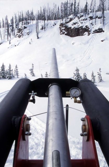 Avalauncher aimed at Talus Slope Picture