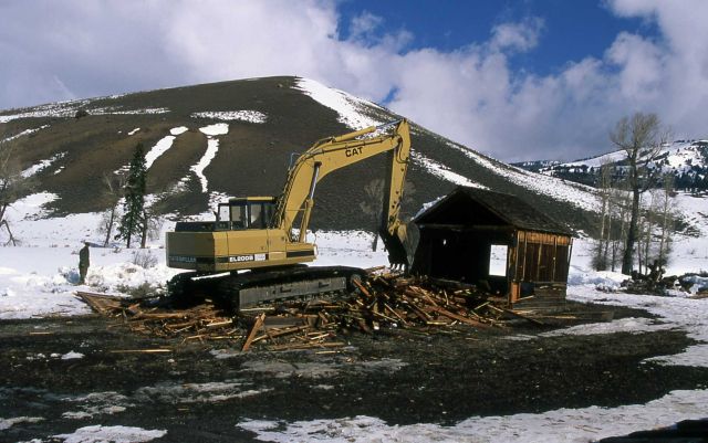 Demolition of the Buffalo Ranch generator shed Picture