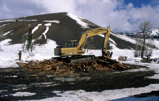 Demolition of the Buffalo Ranch generator shed Picture