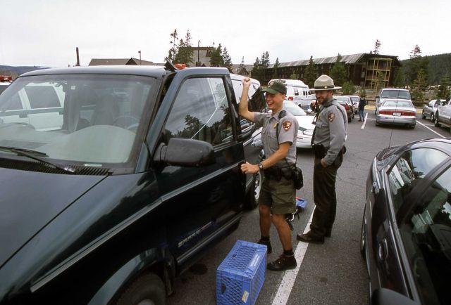 Ranger after successfully opening locked vehicle Picture