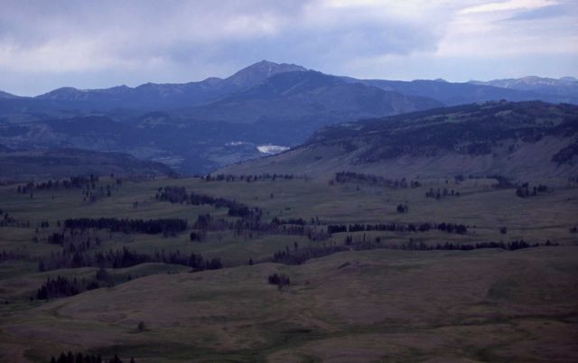 Aerial view of Blacktail Plateau, Mt Everts, Sepulcher Mountain & Electric Peak Picture