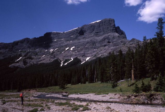 Cutoff Peak as seen from Pebble Creek Picture