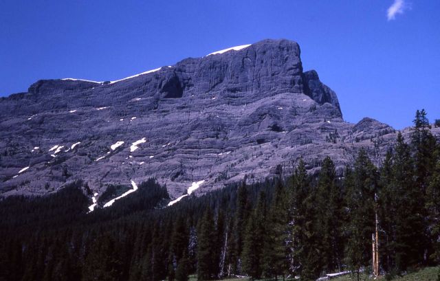 Cutoff Peak as seen from Pebble Creek Picture