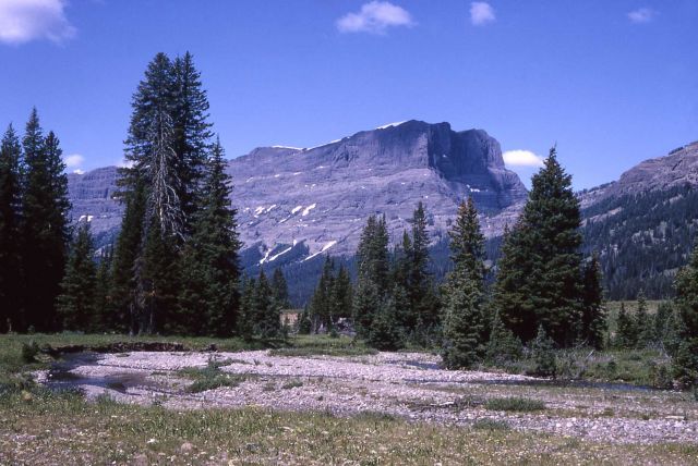 Cutoff Peak as seen from Pebble Creek Picture