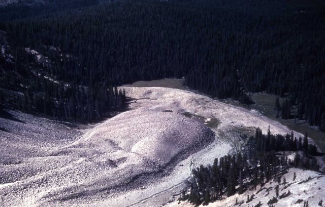 Glacial moraine in the Upper Lamar Valley Picture