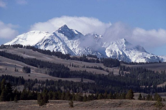 Electric Peak with snow Picture