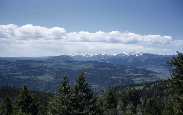 Bunsen Peak & Mt Holmes as seen from Crevice Mountain Picture