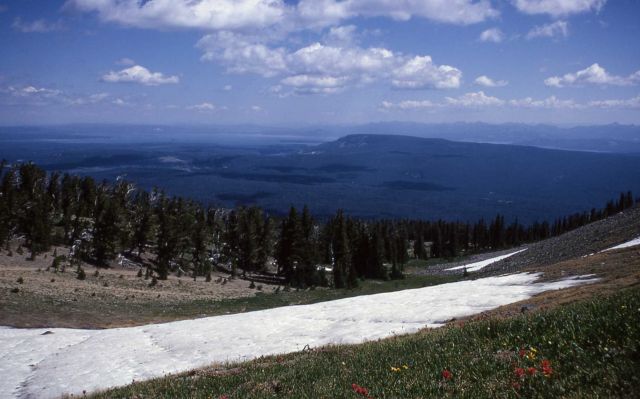 Flat Mountain & Yellowstone Lake as seen from Mt Sheridan Picture