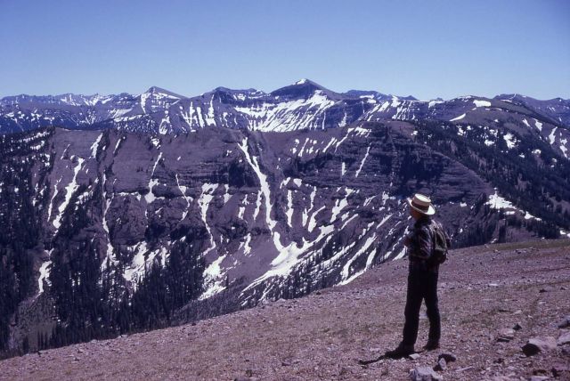 Topnotch Mountain looking toward Mt Langford Picture
