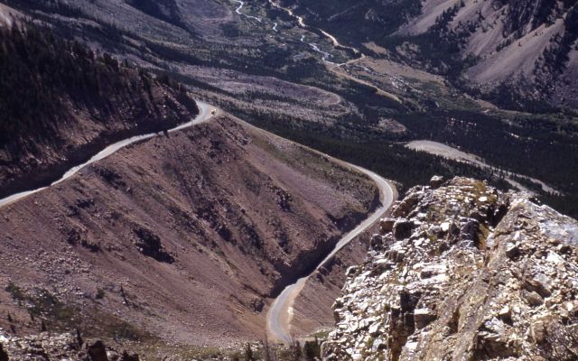 Switchbacks on Beartooth highway - Red Lodge side Picture
