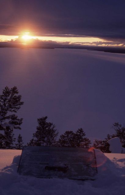 Lake Butte Overlook in the winter Picture