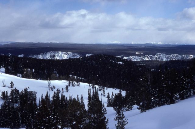 Winter view looking south as seen from Dunraven Pass Picture
