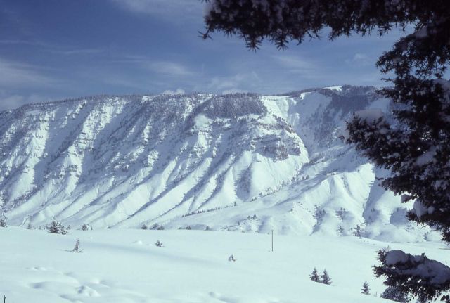 Mount Everts in winter covered with snow Picture