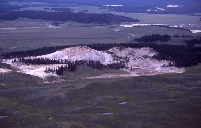 Aerial view of Crater Hills - Mud Volcano area Picture
