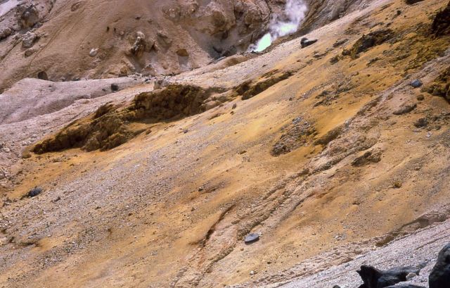 Calcite Springs from Yellowstone River Picture