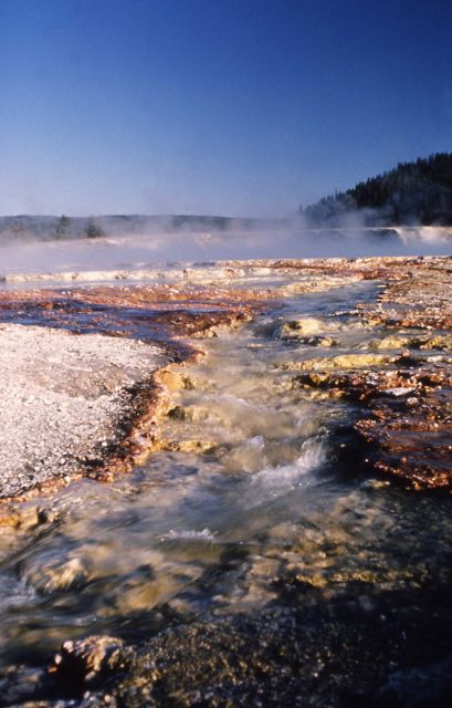 Excelsior Geyser & flows - Midway & Lower Geyser Basin Picture