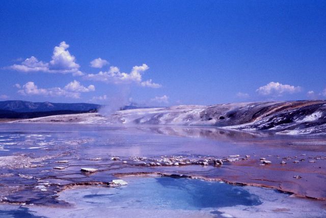 Bellefontane Geyser - Midway & Lower Geyser Basin Picture
