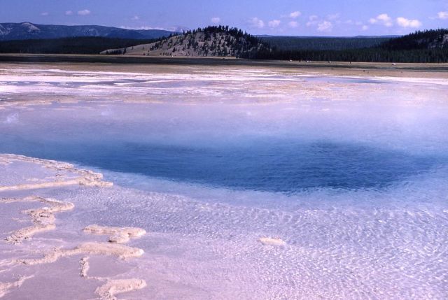 Deep Blue Geyser - Midway & Lower Geyser Basin Picture