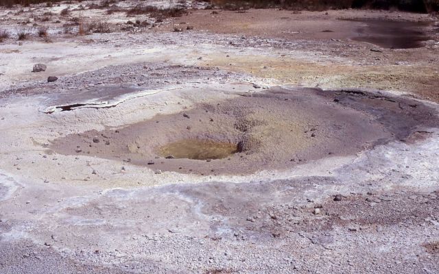 Glacial Melt Geyser vent - Norris Geyser Basin Picture