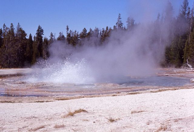 Solitary Geyser - Upper Geyser Basin Picture