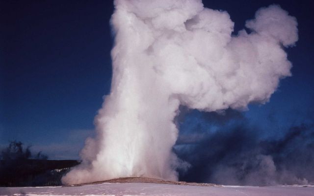 Old Faithful Geyser - Upper Geyser Basin Picture