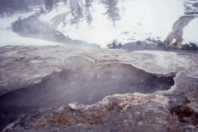 Close up of Cascade Geyser - Upper Geyser Basin Picture