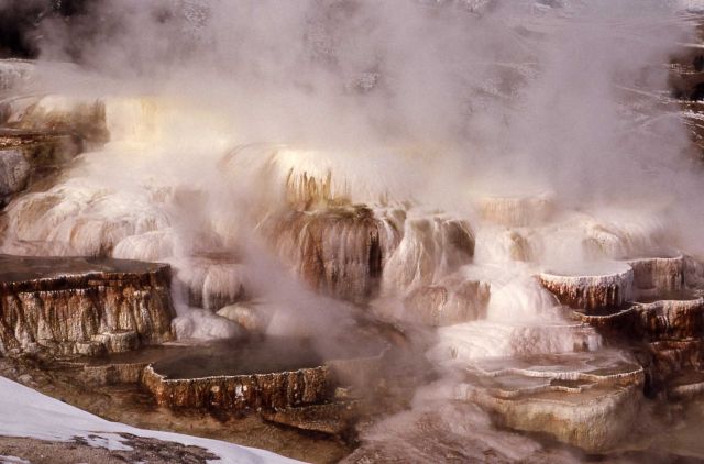 Minerva Springs & Terrace - Mammoth Hot Springs Picture