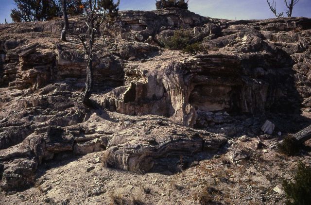 Cheops Mound - Mammoth Hot Springs Picture