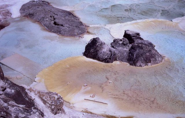 Cupid Spring with calcite deposition - Mammoth Hot Springs Picture